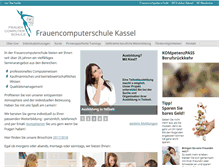 Tablet Screenshot of frauencomputerschule-kassel.de